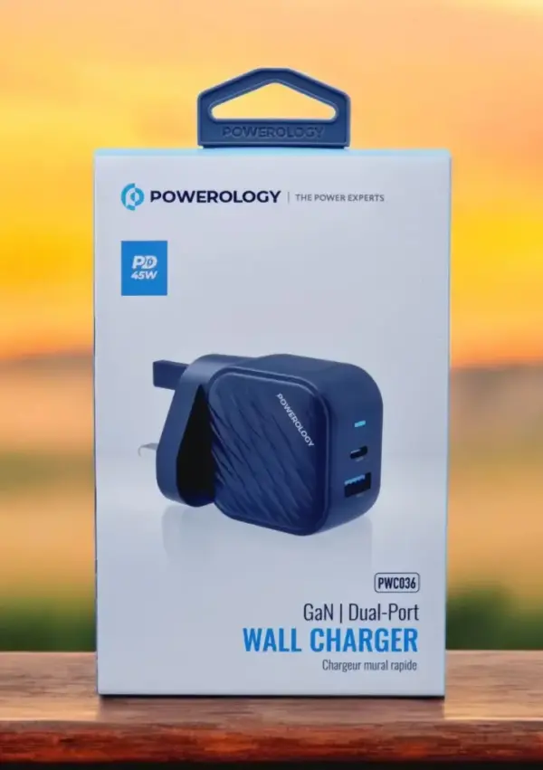 POWEROLOGY GAN45W |DUALPORT | WALLCHARGER |PWC036